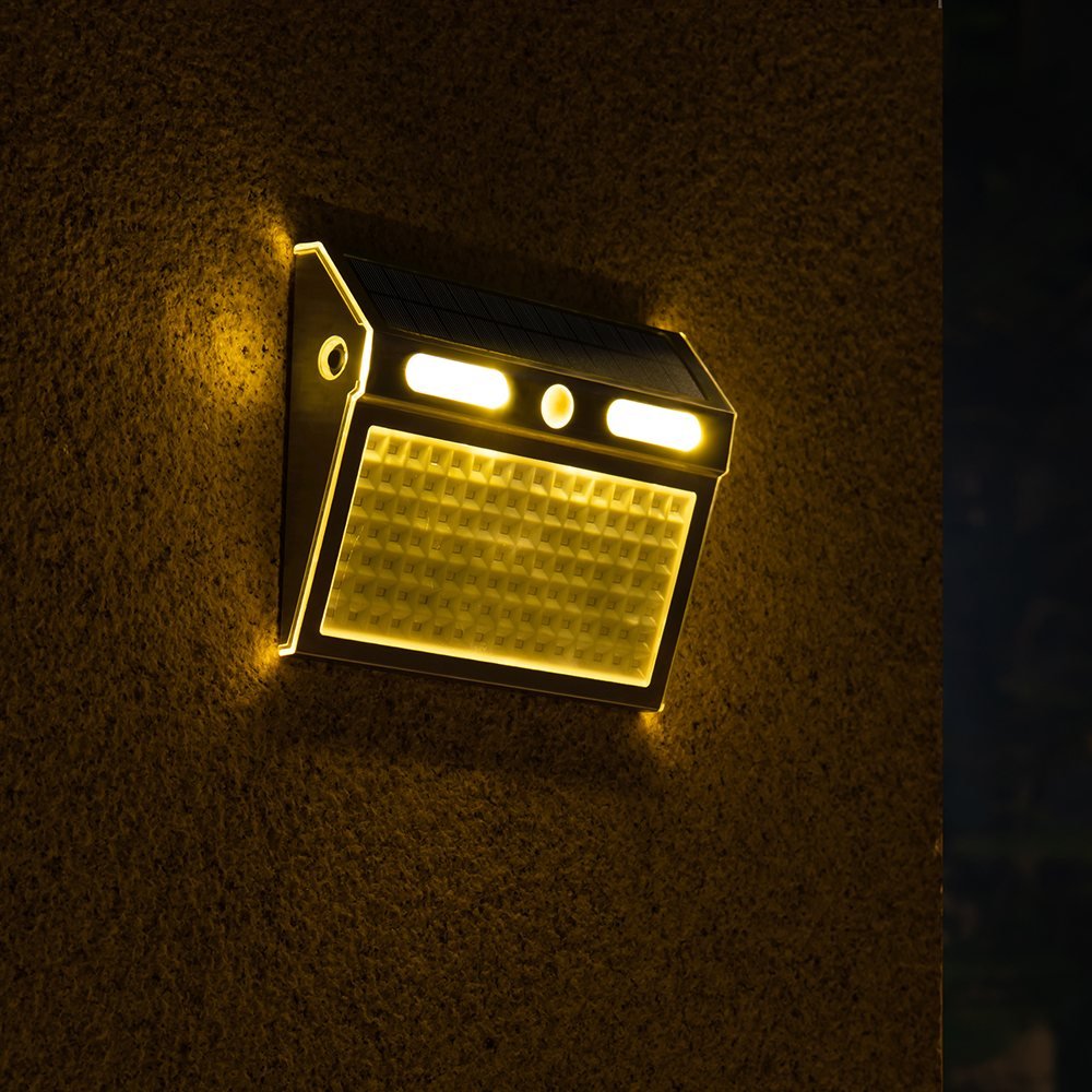 إضاءة جدارية شمسية بحساس حركة 112 LED – منظر كامل – Dim 01