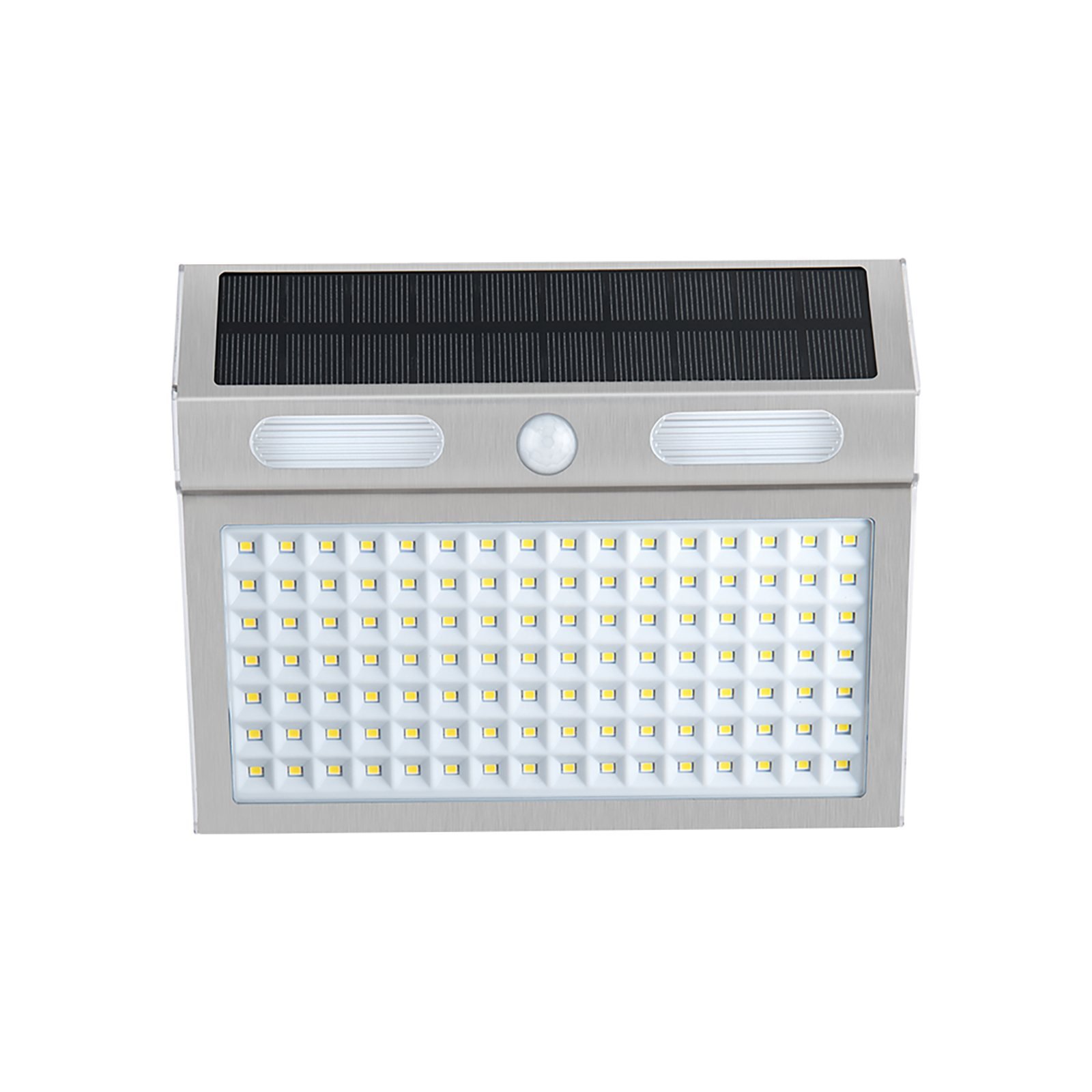 إضاءة جدارية شمسية بحساس حركة 112 LED – منظر كامل – Front Look112LEDSolarPanel