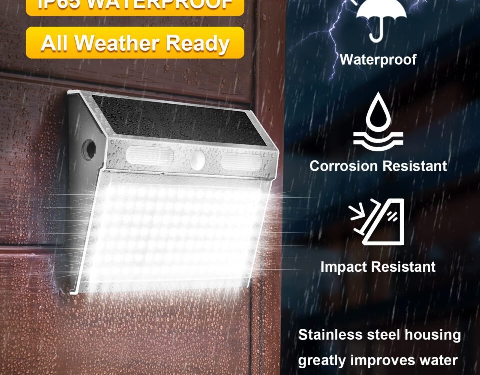 Solar motion sensor wall light 112 LED – ip65 waterproof