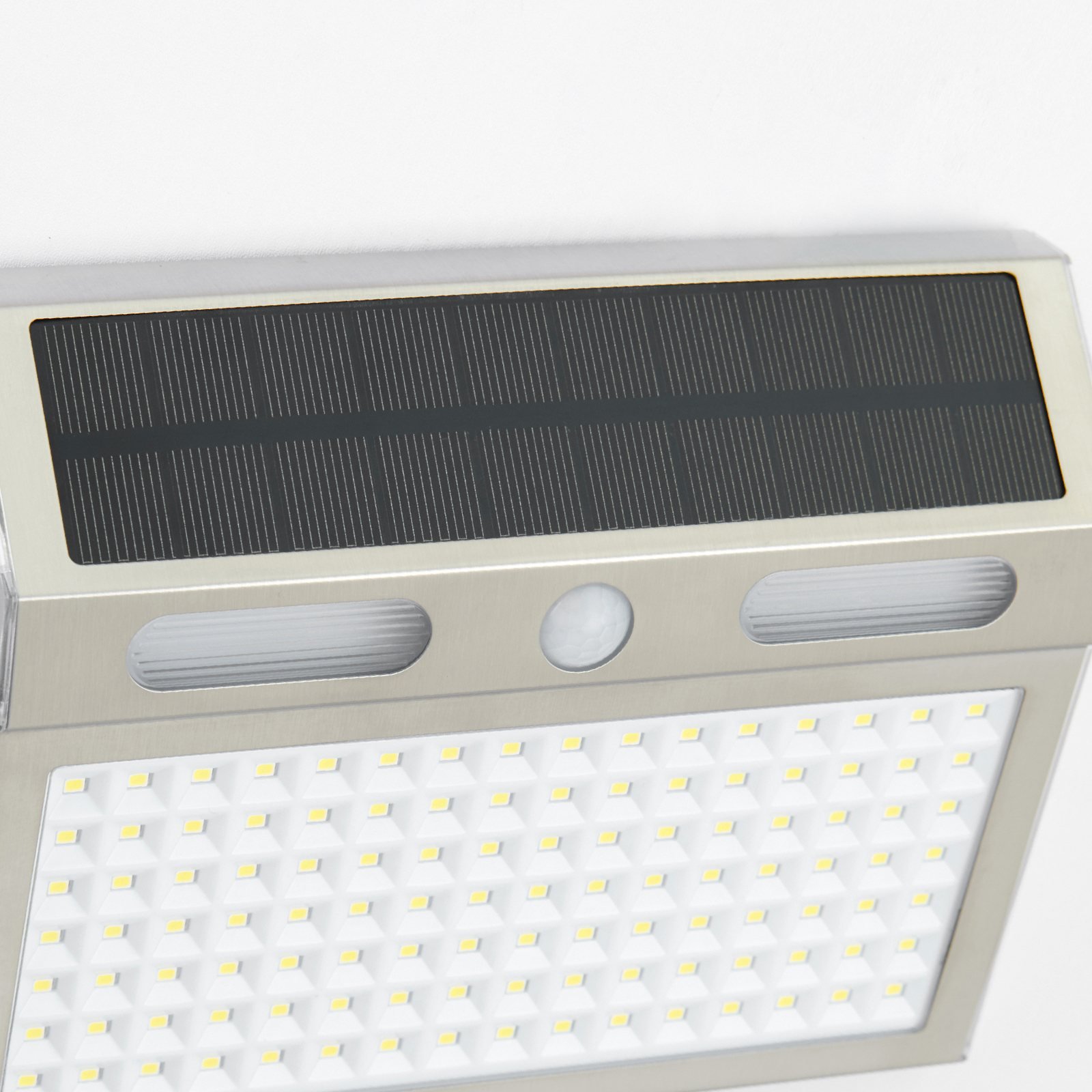 إضاءة جدارية شمسية بحساس حركة 112 LED – منظر كامل – Solar Panel