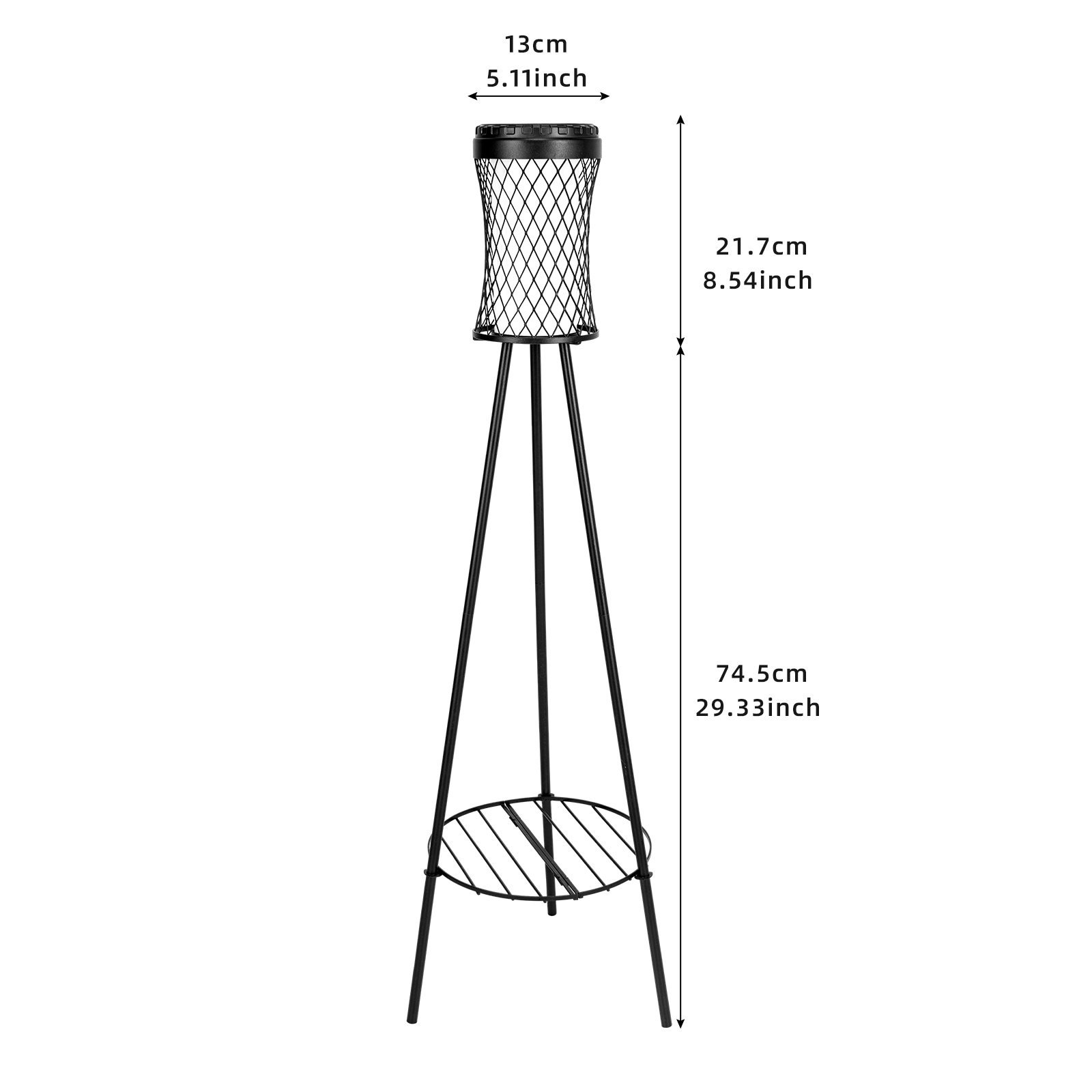 Solar floor lamp with plant stand – floor lamp design