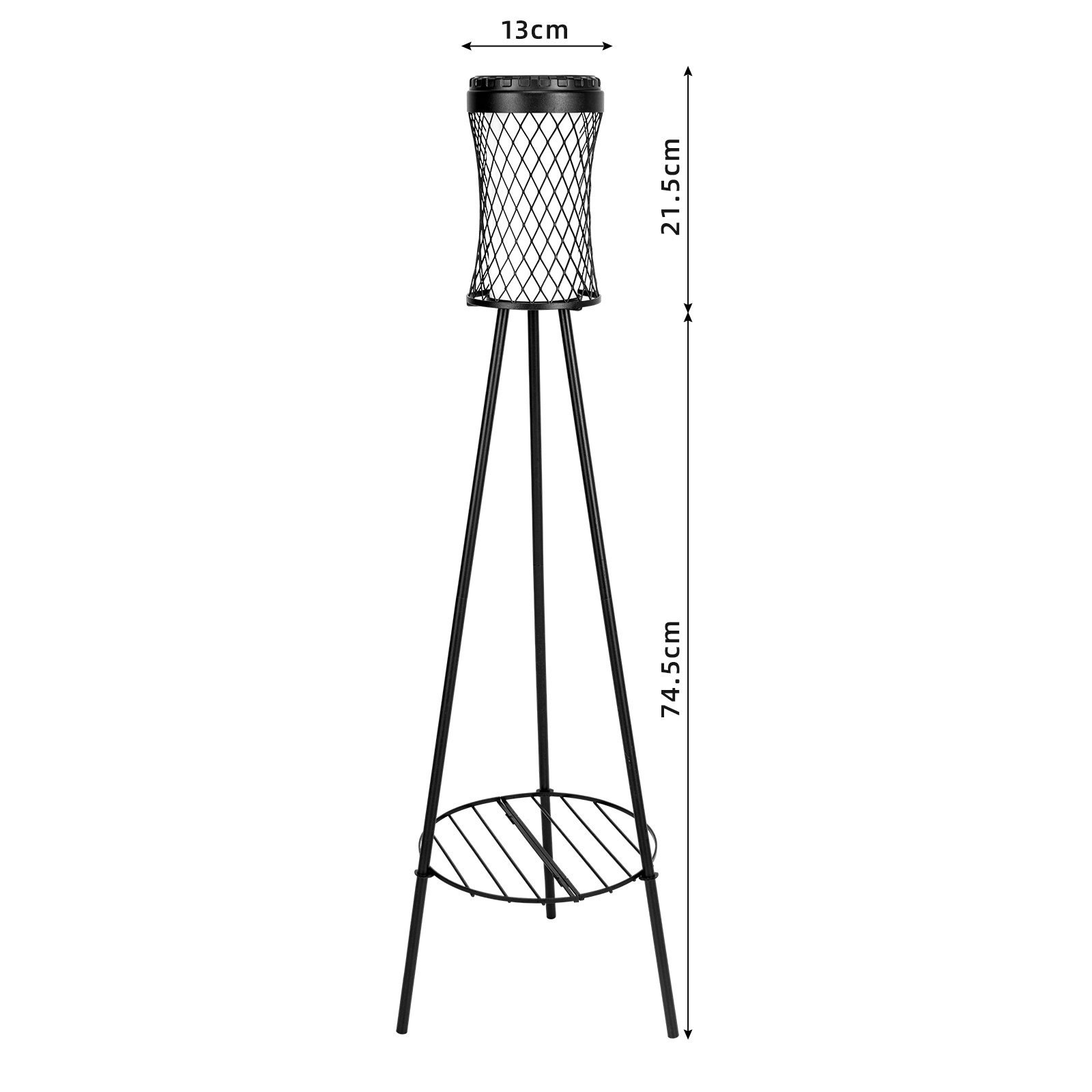 Solar floor lamp with plant stand – floor lamp design – twisted waist floor lamp dimensions centi meter