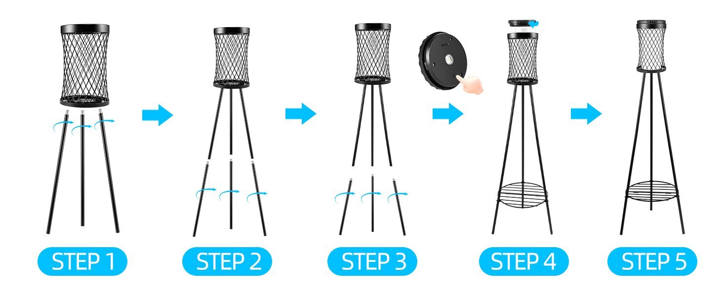 Solar floor lamp with plant stand – floor lamp design – twisted waist floor lamp installation steps